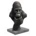 KARE Design Soška Gorila dumající - černá, 39cm