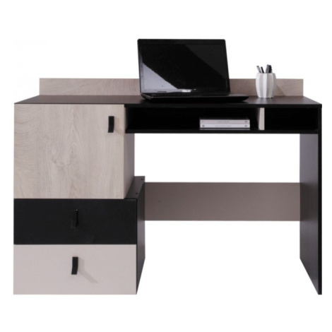 Studentský psací stůl saturn - černá / béžová