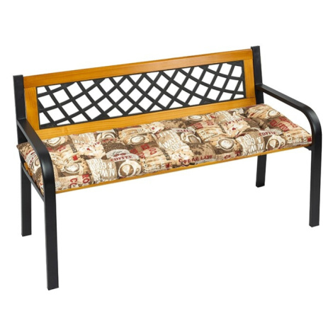 Bellatex Sedák na lavici prošívaný Káva