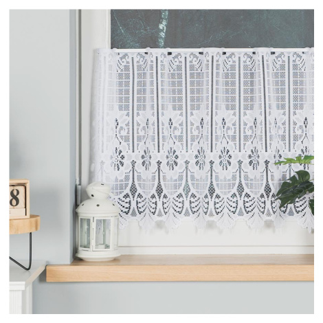 Dekorační metrážová vitrážová záclona DARJA bílá výška 50 cm MyBestHome Cena záclony je uvedena 