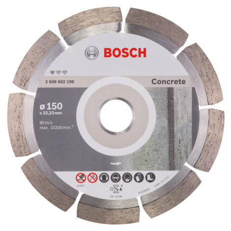 BOSCH 150x22,23mm diamantový kotouč na řezání betonu Professional for Concrete (2 mm)
