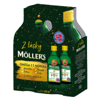 MÖLLERS Dárkové balení Omega 3, 2 x 250 ml