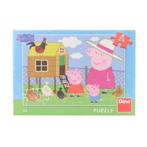 Puzzle Peppa Pig: Slepičky 24 dílků Dino