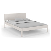 Bílá dvoulůžková postel z borovicového dřeva 160x200 cm Ammer – Skandica