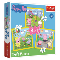 Puzzle Prasátko Peppa 3v1