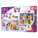 Superpack 4v1 Disney Princess Educa domino pexeso a puzzle s 25 a 50 dílky