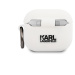 Karl Lagerfeld Choupette Head silikonový kryt KLACA3SILCHWH pro Airpods 3, bílá