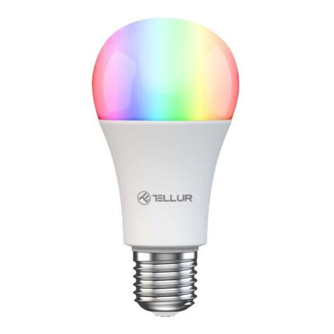 Tellur WiFi Smart žárovka E27, 9 W, RGB bílé provedení, teplá bílá, stmívač