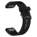 FIXED Silicone Strap řemínek pro Garmin QuickFit (20mm) černý