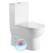 Aqualine JALTA WC kombi, Rimless, spodní/zadní odpad, bílá