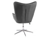 LuxD Designová otočná židle Joe - šedý samet