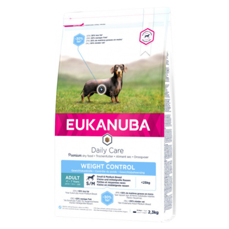 Eukanuba Daily Care Small & Medium Weight & Control 2,3kg