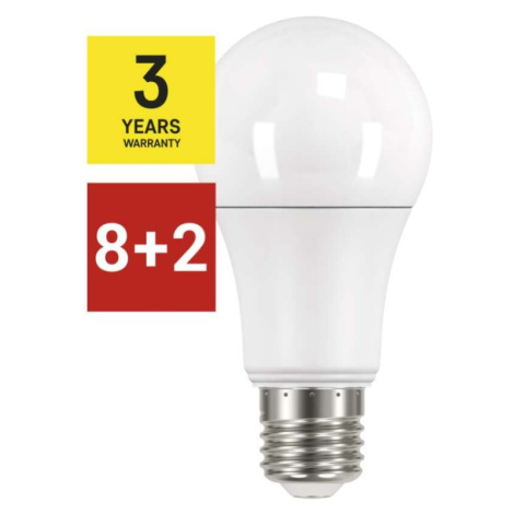 8 + 2 zdarma – LED žárovka Classic A60 / E27 / 14 W (100 W) / 1 521 lm / teplá bílá EMOS