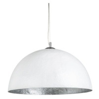 Estila Luxusní elegantní závěsné svítidlo Glow bílo-stříbrné 50cm