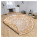 NORTHRUGS - Hanse Home koberce Kusový koberec Twin Supreme 105799 Ochre kruh – na ven i na doma 