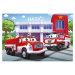 DINO Puzzle Tatra hasiči 24 dílků 26x18cm skládačka v krabici