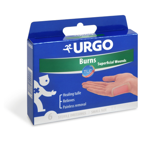 Urgo Burns na popáleniny lipido-koloidní náplast 5 × 7 cm 6 ks