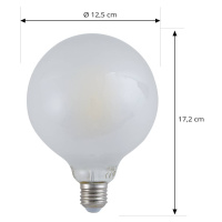 LUUMR LUUMR Smart LED žárovka matná E27 G125 7W Tuya WLAN CCT