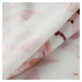 Deka z mikrovlákna FLAWIA bílá/růžová 150x200 cm Mybesthome
