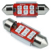 Auto LED žárovka C5W 6 SMD 3535 CAN BUS modrá 42 mm