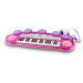 Dětské klávesy s mikrofonem a židličkou růžové