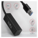 AXAGON HUE-M1A, 4x USB 3.2 Gen 1 MINI hub, kovový, kabel USB-A 20cm