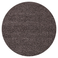 Ayyildiz koberce Kusový koberec Dream Shaggy 4000 taupe kruh Rozměry koberců: 120x120 (průměr) k