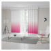 Dekorativní závěsy do obýváku v růžové barvě s módním ombré efektem