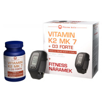 Pharma Activ Vitamín K2 MK7 + D3 FORTE 125tbl. + fitness náramek