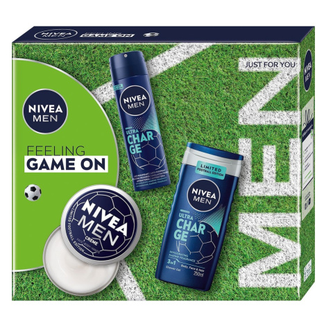 Nivea Men Box Feeling Game On 2024 dárková sada pro muže 3 ks