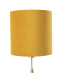 Stolní lampa zlatá / mosaz se sametovým odstínem žlutá 25 cm - Parte
