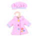 Bigjigs Toys Růžový kabátek s čepičkou pro panenku 28 cm