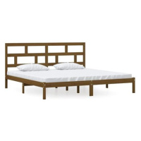Rám postele medově hnědý masivní borovice 200 × 200 cm, 3101241