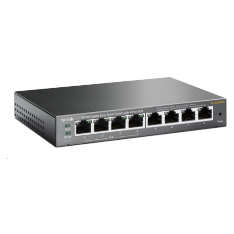 TP-Link Easy Smart switch TL-SG108PE (8xGbE, 4xPoE+, 64W, fanless) TP LINK