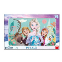 Dino FROZEN: RODINA 15 deskové Puzzle