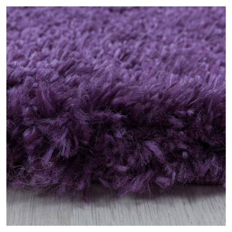 Ayyildiz koberce Kusový koberec Fluffy Shaggy 3500 lila kruh Rozměry koberců: 160x160 (průměr) k