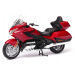 Kovový model motorky honda gold wing červená 1:18