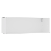mauser Závěsný otevřený samostatný box, šířka 1155 mm, čistá bílá