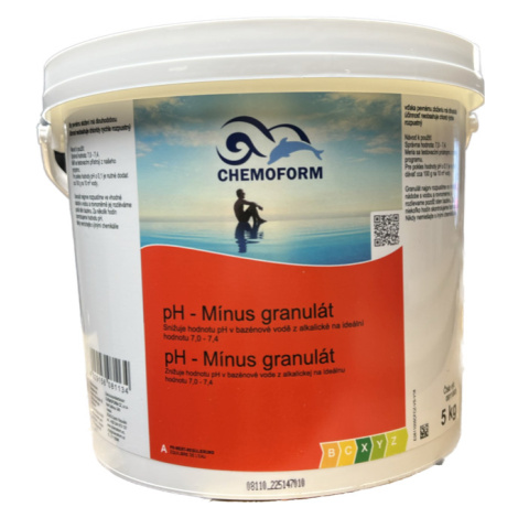 Chemoform Ph mínus 5kg - snížení pH v bazénové vodě ph- CHEMOFORM, granulát