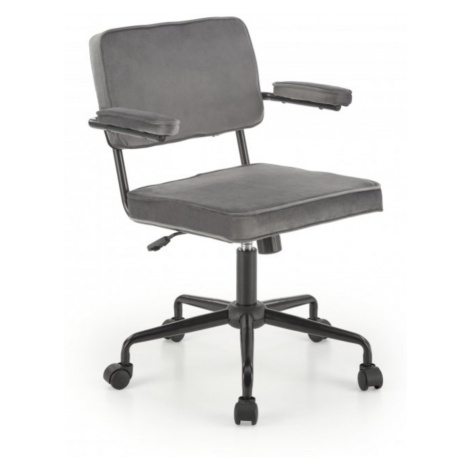 Kancelářská židle FIDEL — látka, šedá