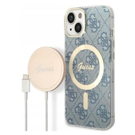 Guess GUBPP14MH4EACSB pouzdro nabíječka iPhone 14 Plus 15 Plus 6.7 MagSafe