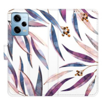 iSaprio flip pouzdro Ornamental Leaves pro Xiaomi Redmi Note 12 Pro 5G / Poco X5 Pro 5G