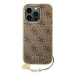 Guess GUHCP14XGF4GBR hard silikonové pouzdro iPhone 14 PRO MAX 6.7" brown 4G Charms Collection