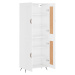 vidaXL Skříň highboard lesklá bílá 69,5 x 34 x 180 cm kompozitní dřevo