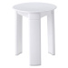 Gedy TRIO koupelnová stolička, průměr 33x40cm, bílá