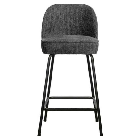 Světle modrá sametová barová židle 89 cm Vogue – BePureHome