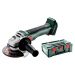 METABO W 18 L BL 9-125 aku úhlová bezuhlíková bruska v metaBOXu, bez baterií 602374840