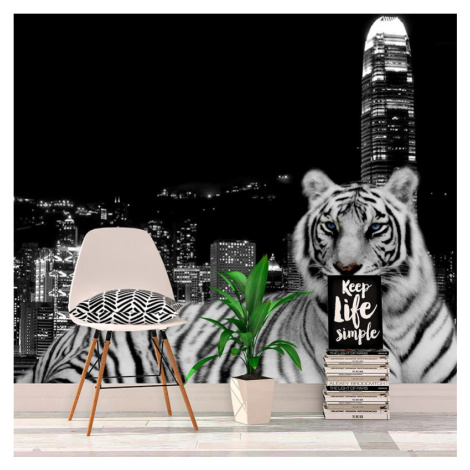 Tapeta Městský tygr - 208x125 cm