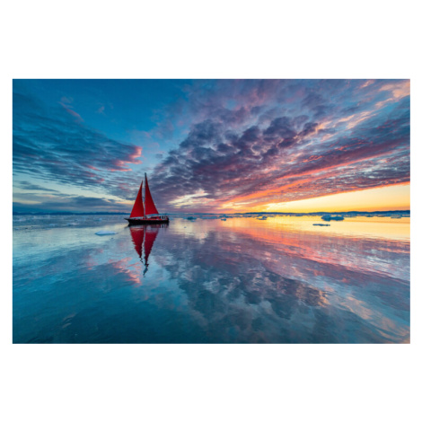 Fotografie Greenland fire sky, Marc Pelissier, 40 × 26.7 cm