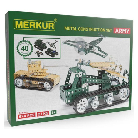 Merkur - Armádní vozidla - 40 modelů, 674 dílků